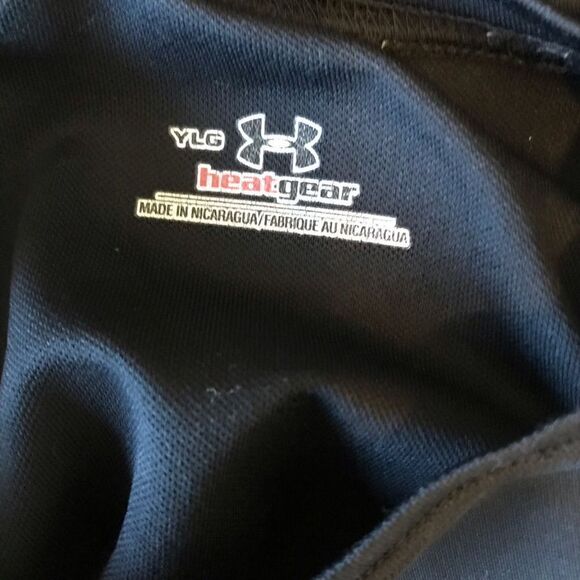 Under Armour heatgear basketball t-shirt youth large YL black - Picture 6 of 6